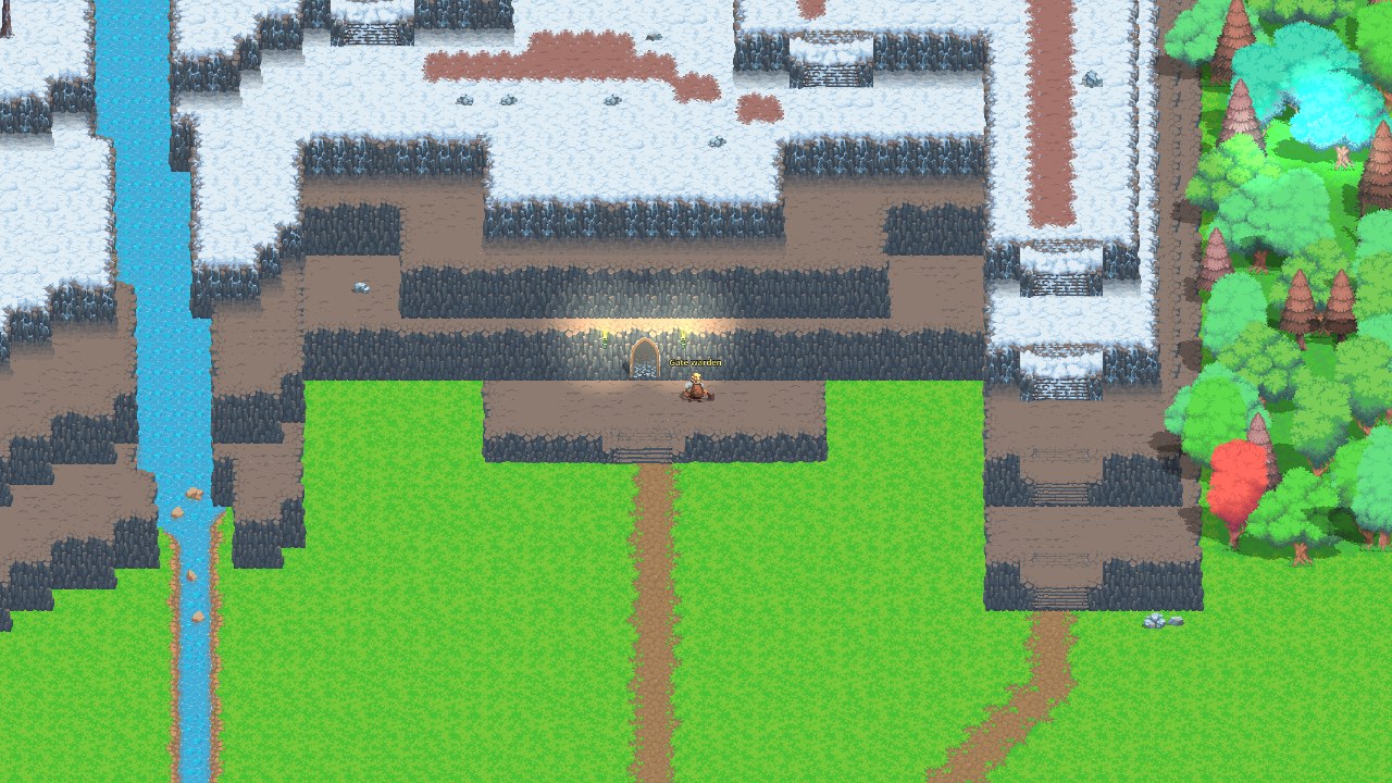 The dwarves' gate in the Mounth, with its warden