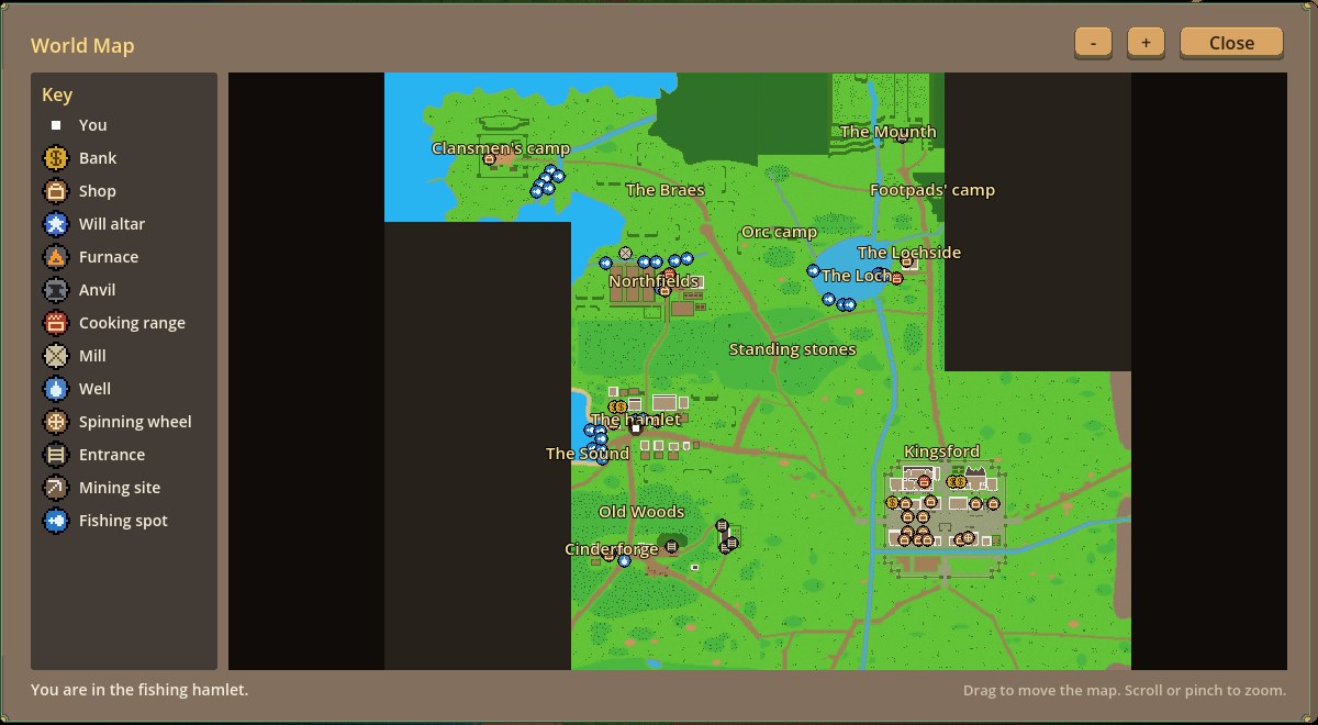 The new world map, with its key